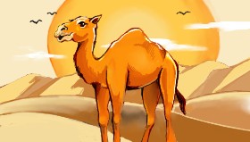 Хранительница の ラクダ の絵