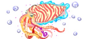 Debbie  の イカ の絵