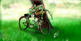 Drawing of Bicycle by Mea