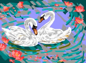 Kate の 白鳥 の絵