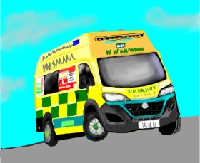 IThinkWereDoomed の 救急車 の絵