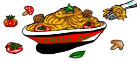 Maria の スパゲッティ の絵