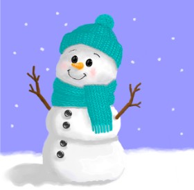 Joze の 雪だるま の絵
