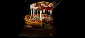 Drawing of Pizza by Çhåching