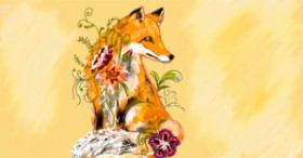 Eclat de Lune の キツネ の絵