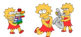 Drawing of Lisa Simpson by Kim