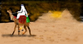 Eclat de Lune の ラクダ の絵