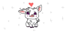 Astha の 豚 の絵