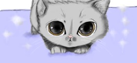 Рисунок на тему «Котенок» — автор: Robin