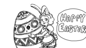 JustShin の イースターのひよこ の絵