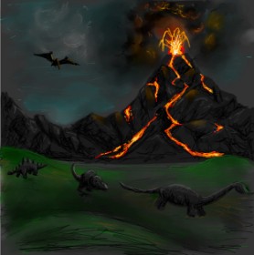 Andromeda の 火山 の絵