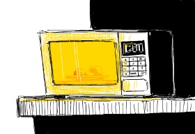 Drawing of Microwave by Yeeticus