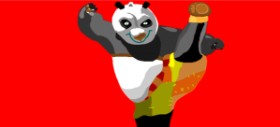 Drawing of Panda by Zentangler