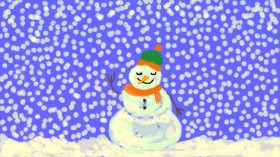 pho の 雪だるま の絵