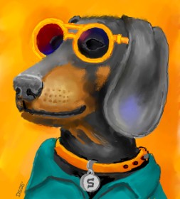 GreyhoundMama の サングラス の絵