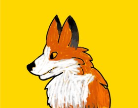 Data の キツネ の絵