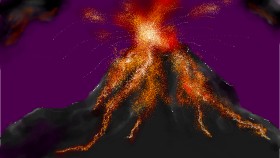Eya の 火山 の絵