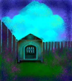 Drawing of Dog house by mimi
