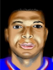 ⋆su⋆vinci彡 の Kylian Mbappé の絵
