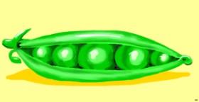Рисунок на тему «Горох» — автор: Swimmer