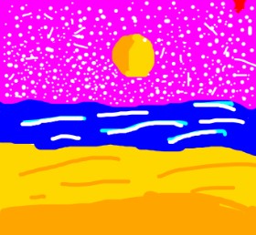 HATTRICK の ビーチ の絵