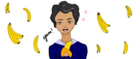 potter の バナナ の絵