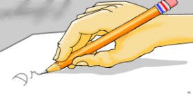 Swimmer の 鉛筆 の絵