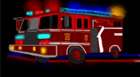 Niny の 消防車 の絵