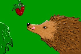 Drawing of Hedgehog by Stegosaurus