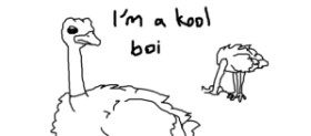 Lemur の ダチョウ の絵