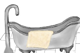 Randar の バスタブ の絵