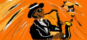 Drawing of Saxophone by Angel💕