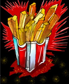 Sinzee の フライドポテト の絵