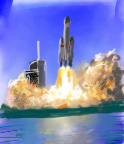 Рисунок на тему «Ракета» — автор: Muni