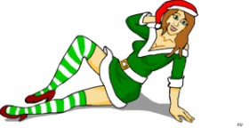 Swimmer の クリスマスエルフ の絵