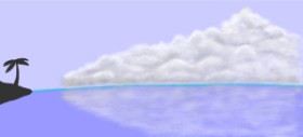 Humo de copal の 雲 の絵