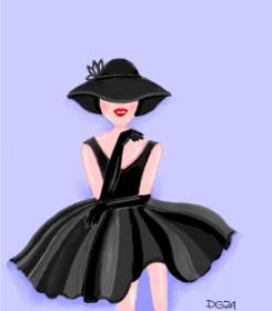 Drawing of Dress by GreyhoundMama