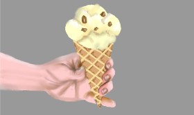 Tim の アイスクリーム の絵