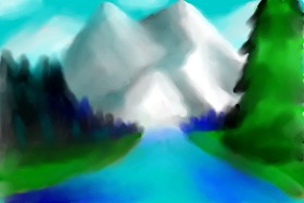 Рисунок на тему «Гора» — автор: ∽Maia∽
