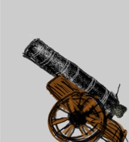 Drawing of Cannon by Eclat de Lune