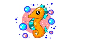 Rain の タツノオトシゴ の絵