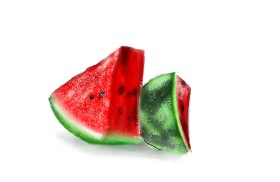 Drawing of Watermelon by Billy