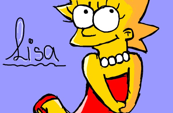Lisa Simpson-Zeichnung von Unknown
