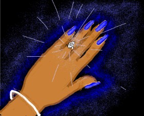Drawing of Diamond by Cherri