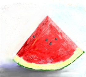 Drawing of Watermelon by Philip