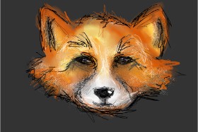 Drawing of Fox by Paranoia