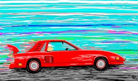 Flowerpot の 車 の絵