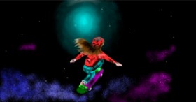 Eclat de Lune の スケートボード の絵