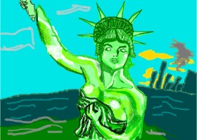 𝐓𝐎𝐏𝑅𝑂𝐴𝐶𝐻™ の 自由の女神像 の絵
