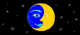 Drawing of Moon by Edgie